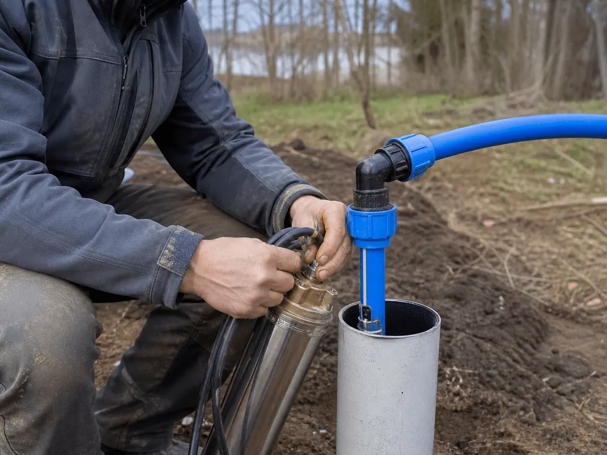 Company project photo: well completion provides water delivery, protects the wellhead and creates safe conditions for operating and maintaining the equipment